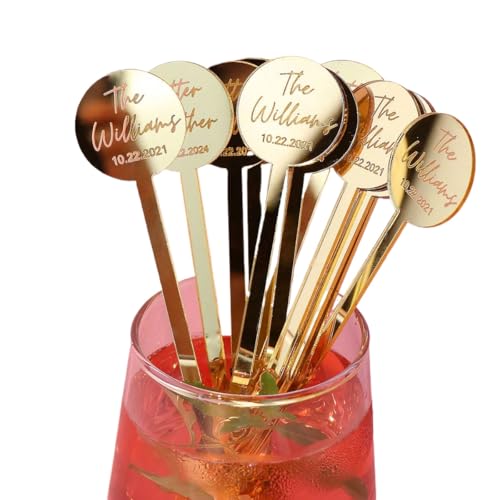Custom Acrylic Wedding Stir Sticks