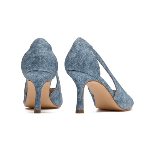 Image of Women's Pumps Pointed Toe Pump Shoes Kitten Heel Comfort Cut Out Dress Shoes for Office Wedding Party Dressy Casual, US Size 5-11
