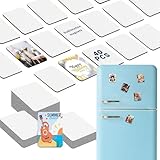 40Pcs Sublimation Picture Magnet Blanks Personalized Square Magnets for Refrigerator Custom Magnets Sublimation Blanks Products DIY Craft Gifts for Kitchen Office Decorative