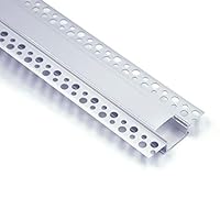 Efishine 6-PACK 1M LED Aluminiumprofil für LED-Streifen, Trockenbauprofil für Wände und Decken, inkl. Clip-in Diffusor, kompatibel mit Philips Hue und breiteren Streifen