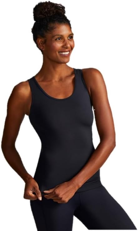 Tommie Copper Women’s Lower Back Support Tank I UPF 50, Breathable Muscle Compression Support for Everyday