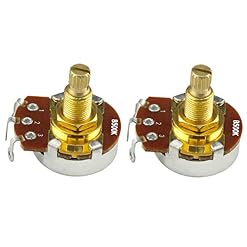 IKN 2 pièces Pots de contrôle de Volume de tonalité de guitare pleine taille B500K potentiomètre conique linéaire L18mm… - Les Beatles, Paul McCartney, John Lennon, RIngo Starr, George Harrison IKN 2 pièces Pots de contrôle de Volume de tonalité de guitare pleine taille B500K potentiomètre conique linéaire L18mm… – Image 2