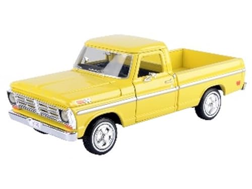1972 F-100 Pickup Truck Yellow Timeless Legends Series 1/24 Diecast