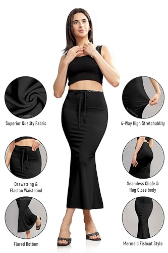 Image of Women Saree Shapewear Petticoat Skirt