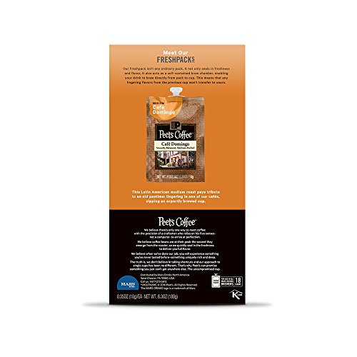 Peet's Coffee Café Domingo Single Serve Freshpack For Mars Drinks Flavia Brewer, 18 Packets #TOP1