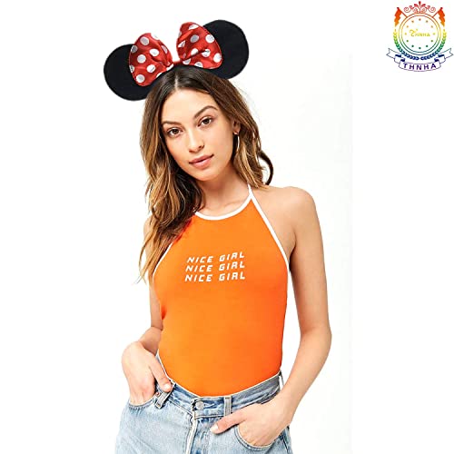 Mekbok Mickey Minnie Mouse Ears Headbands (Set Of 2), Black #TOP3