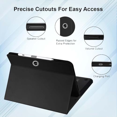 Image of Smart Keyboard Case for OnePlus Pad 2 /Pad Pro /Oppo Pad 3 Pro 12.1 inch Cover Folio Case with Trackpad, 7 Color Backlit