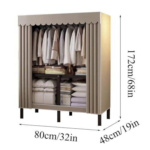 Armoire à vêtements pliable grand format pour un salon ordonné - 2
