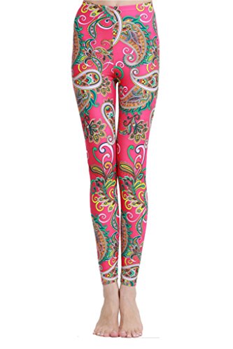 Cokar Surfing Leggings Women UPF 50+ Swim Tights - Sun Protective Swimwear Pink