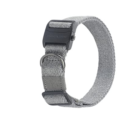 Pets Empire Dog Cat Collar Adjustable Lengths, Soft,Sustainable and Eco-Friendly Cotton 1 Piece (Grey) (M) (B09HXNZN3T) Amazon Price History, Amazon Price Tracker