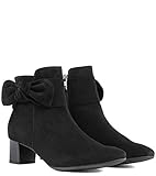 Schaftlänge: 11 cm Peter Kaiser Damen OKKANI Schlupfstiefel, Schwarz Suede, 37 EU