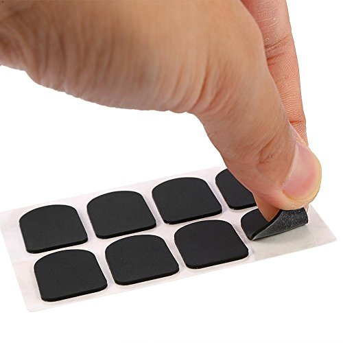 Fafeims 8Pcs Mouthpiece Patch Cushion Rubber Sax Mouthpiece Pad Cushion For Soprano Alto Tenor Saxophone Clarinet (Black 0.8Mm Small Oval) #TOP5