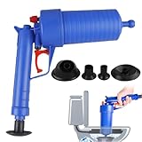 Déboucheur de tuyaux à air comprimé 3,5 bar avec 4 adaptateurs en caoutchouc, pompe de ...