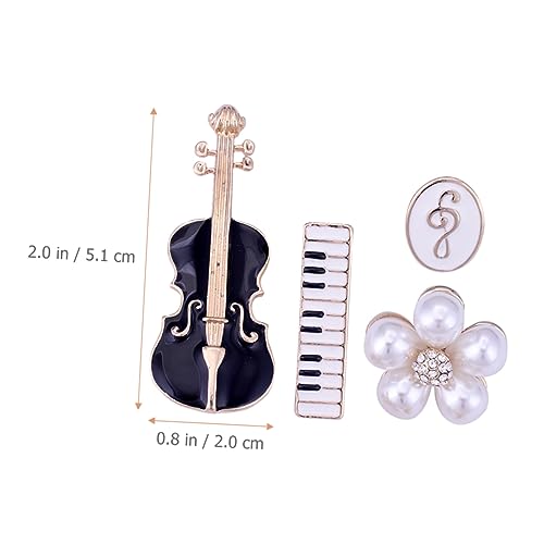 Broche forme de violon idée cadeau pour femmes ensemble épingles chic - 2