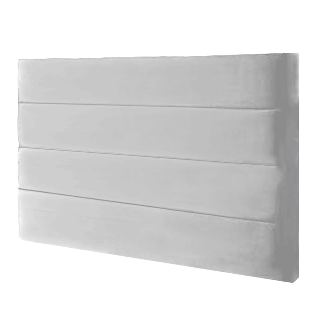 Khul Headboard for Divan Beds Furniture Bedrooms Plush Velvet (Silver, Super king 6 FEET, Height 36 inch)