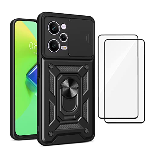 Capa Xiaomi Poco X5 Pro Capinha (Com 2 pedaços de filme temperado Protetora) de Câmera Proteção de T