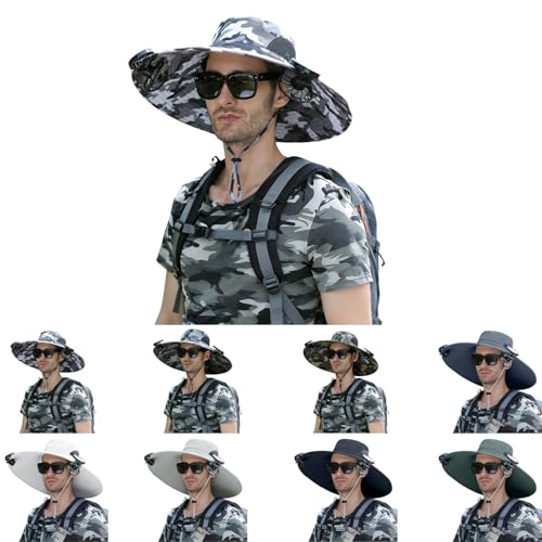 Chapeau de soleil homme respirant anti coup de chaleur