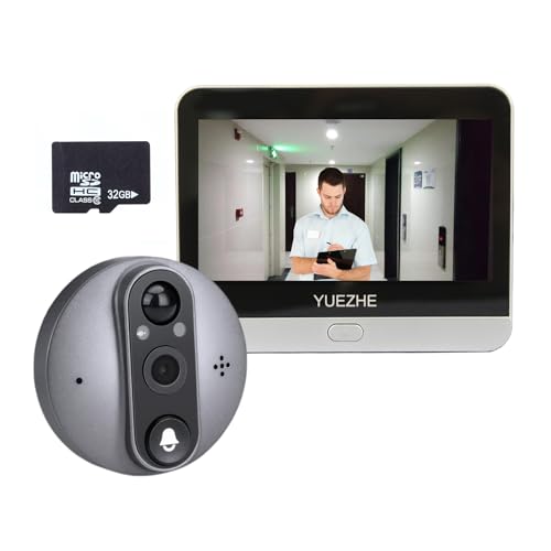 Battery-Powered HD Peephole Camera with Monitor