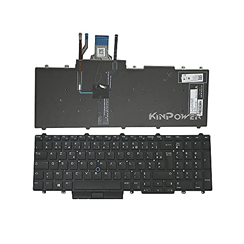 Clavier Rétroéclairé AZERTY Français Pour Dell Precision 7550/7760/7750 - Réf. 0P2RFG, Neuf D'origine