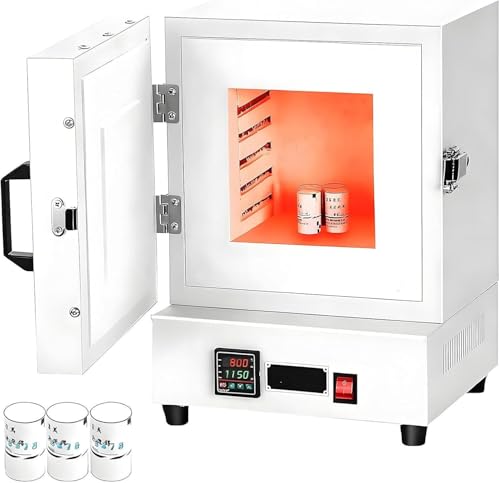Elektryczny piec do spiekania, cyfrowy piec muflowy 2000 W 1150℃ do ogrzewania laboratoryjnego i odlewania form gipsowych
