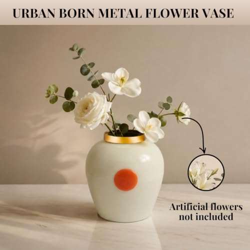Image of Urban Born Vases For Living Room Corner |Big Vases For Elegant Home Decoration |Home Decor Flower Vase Iron |Fresh or artificial Metal Flower Vase Stand For Dining Table, Bedroom, Office, Wedding Gift