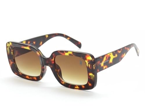 Óculos de Sol Feminino Polo London Club Quadrado Fashionista, Proteção UVA/UVB - Kit contém estojo (