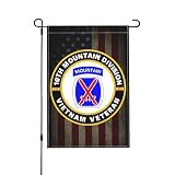 10th Mountain Division Vietnam Veteran Double Sided 12x18 Inch Garden Flag for Home Decor Front Porch Lawn Yard47