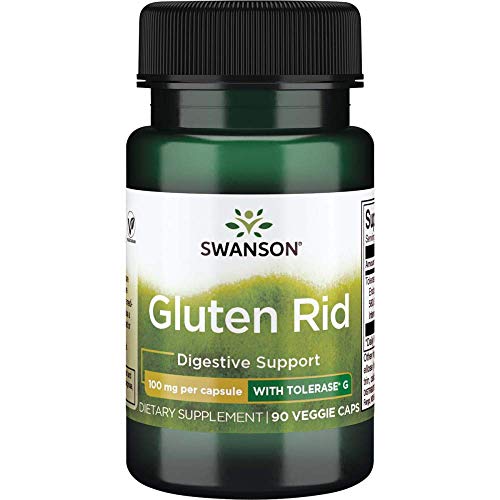 Swanson Gluten Rid with Tolerase G 100 Milligrams 90 Veg Capsules Enzyme