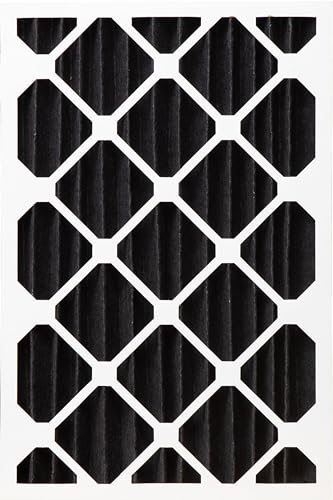 Image of Nordic Pure 16x25x4 Pleated MERV 8 Pure Carbon Air Filters 2 Pack | Actual Size: 15 1 /2 x 24 1 /2 x 3 5 /8 Made in USA, HVAC Odor Filtration, Pet, Cooking & Household Smell Control