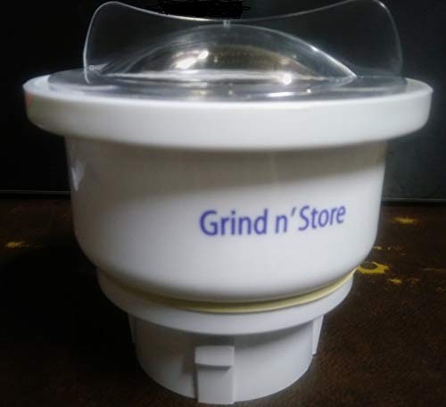 Preethi 0.4-Liter Grind n' Store Blue Leaf Chutney Jar