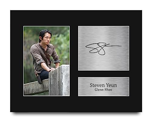 HWC Trading Steven Yeun The Walking Dead Glenn Rhee Gifts Printed Signed Autograph Picture for TV Show Fans - US Letter Size