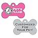 Alabama Crimson Tide 2-Sided Pink Pet Id Dog Tag | Officially Licensed | Personalized for Your Pet