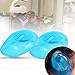 Hair Color Earmuffs, Ear Protection Tools, 2Pcs Blue Ear Cover Anti Staining Plastic Guard Protects Earmuffs from the Dye Great for Home Personal Use Or Business Hairdressing Salon
