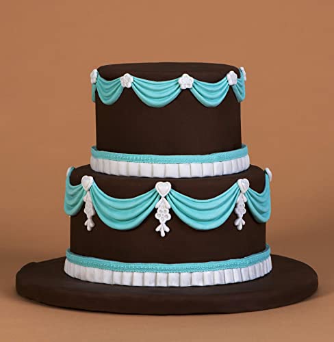 Marvelous Molds Large Draped Swag Mold, Non-Stick Silicone Mold For Cake Decorating. Sugarcraft Cookies, Cupcakes With Fondant, Gum Paste, Chocolate. Drape Swag In Resin, Clay, Wax, Soap, Plaster #TOP5