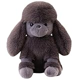 chiot caniche toy noir femelle [Apparence] : Deux adorables chiots, arborant les couleurs classiques du caniche et du West Highland White Terrier. Leurs formes arrondies et leurs adorables expressions créent un look réaliste, instantanément captivant et adorable.
