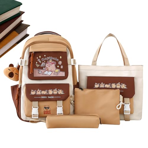 Sac de rangement avec compartiments multiples et bandoulière ergonomique pour étudiants