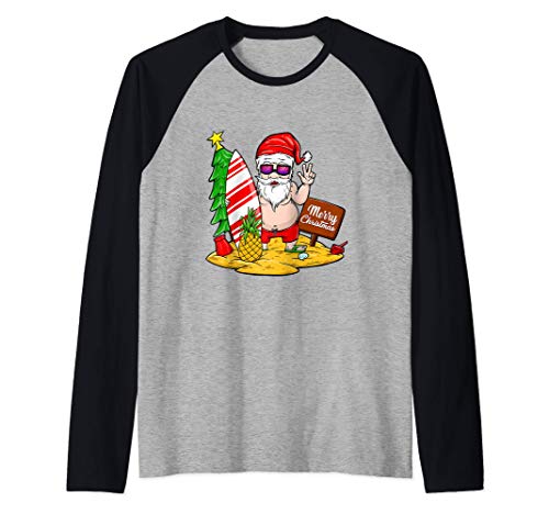Drôle de Père Noël en cadeau Manche Raglan Cover