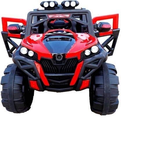 LITTLE PUP 2188 Kids Jeep | Electric Ride-On with Music, Adjustable Seatbelts, Long Battery Life | Perfect for Outdoor | Battery Operated Ride On Motor Bike for Kids, 2 to 7 Years (Red) (B09YQ5PVBQ) Amazon Price History, Amazon Price Tracker