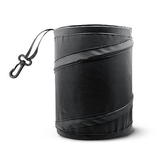 Mavoro 1 Pack, 1 Gallon Car Trash Can | Waterproof Collapsible Pop-Up Car Bin (1 Pack, 1 gal)