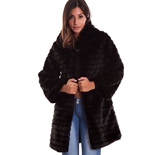 Manteau femme noir Toocool idéal pour vos sorties urbaines et journées de travail