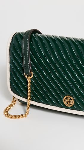 Tory Burch Women's Robinson Patent Puffy Quilted Chain Wallet4