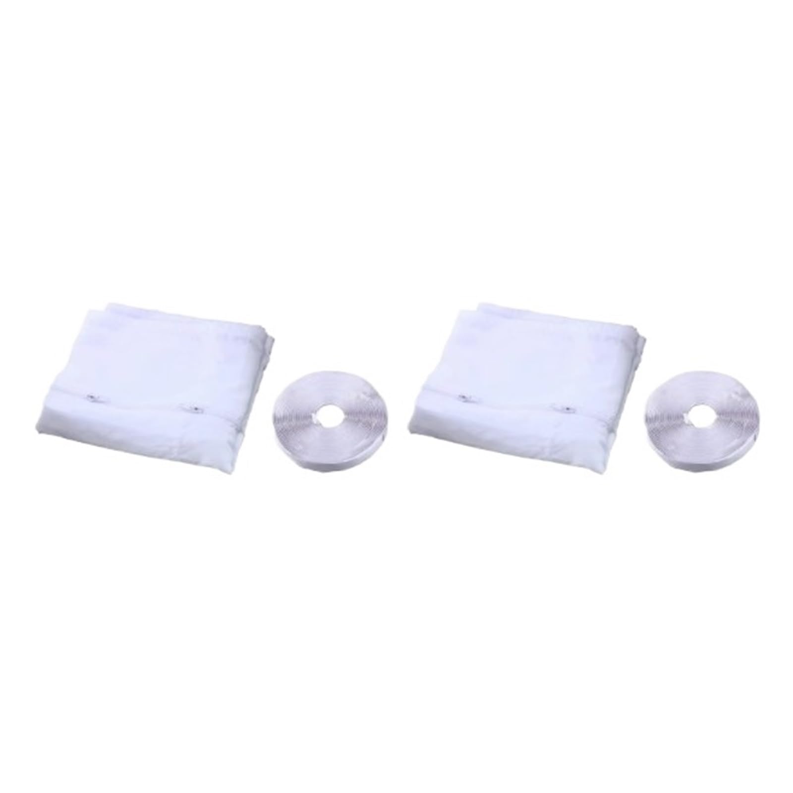 WAFOHSR Air Lock Window Seal For Portable Conditioner Flexible Cloth Sealing Plate With With Zip And Adhesive Fast All Weather Protection(2 PCS,400CM)