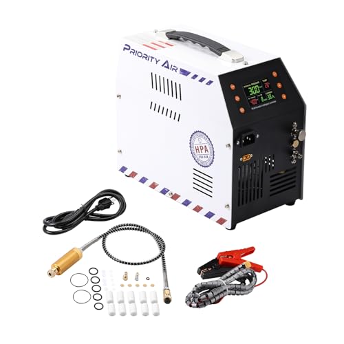 PCP Air Compressor 12V 300bar LCD Auto for Air Rifle & Scuba