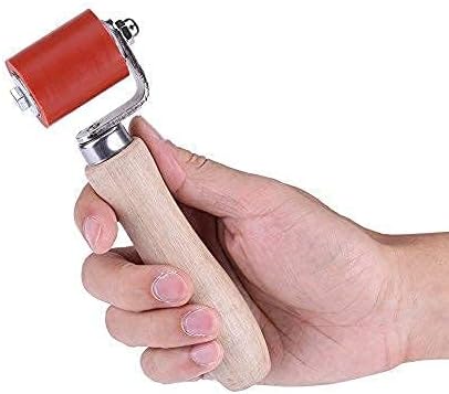 Fdit Silicone Seam Roller,1pc 40mm Silicon Seam Hand Pressure Roller High Temperature Resistant Seam Roller Roofing PVC Welding Installation Tool (red)