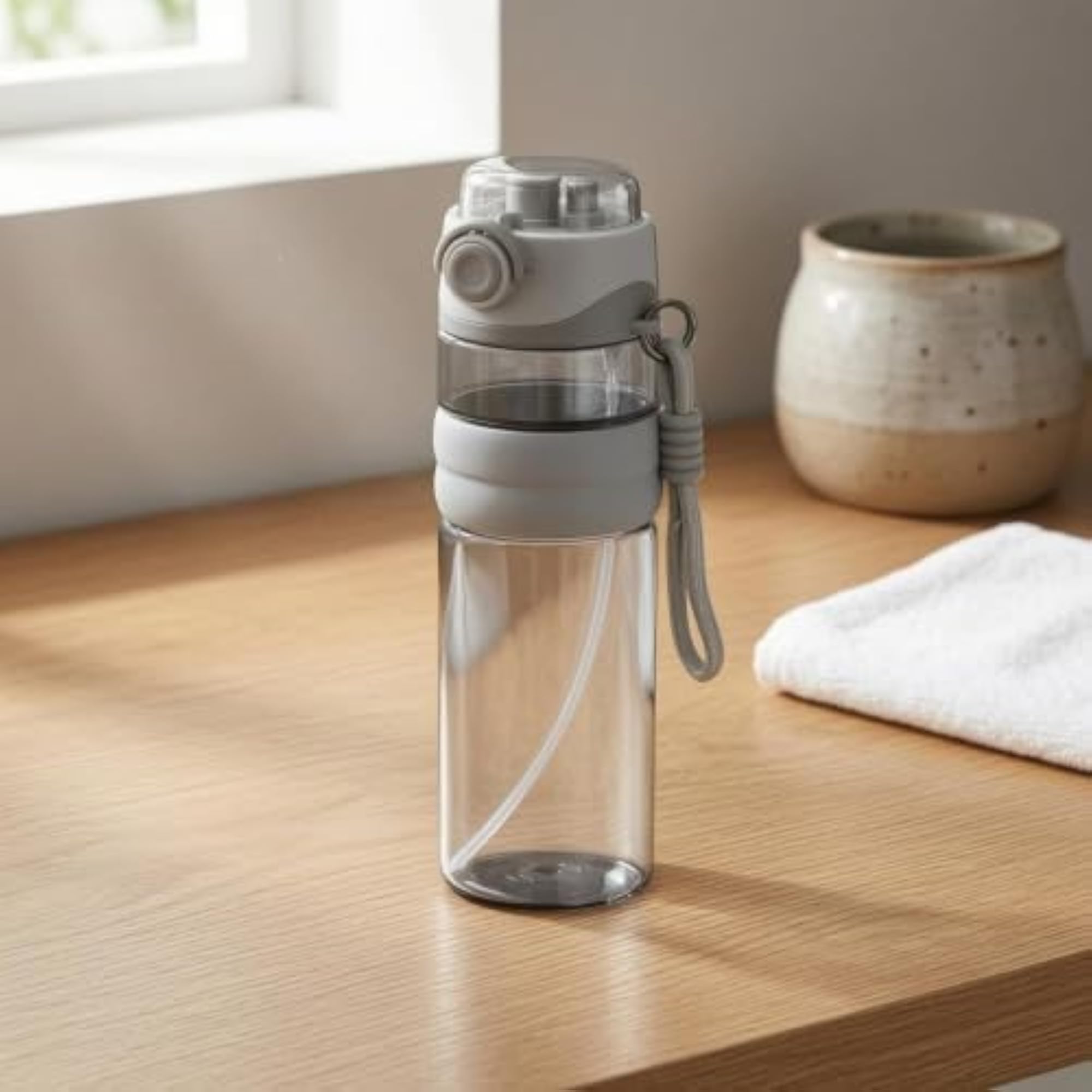 Baby-Grade Spray Water Bottle, Neon Purple