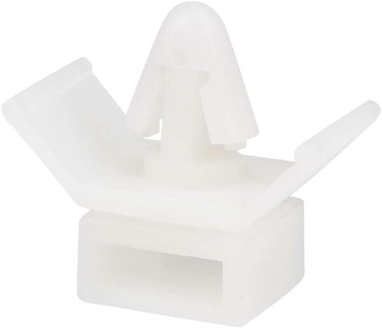 uxcell Cable Tie Base Saddle Type Mount Wire Holder Permanently Anchor To Wall Desk 18.5x20.5x10mm White 100pcs
