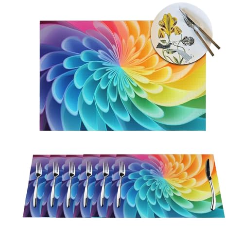 Sets de table en PVC tissé lavables pour protéger des plats chauds - 2