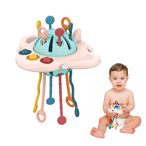 MYDOVA Silicone Montessori, Giochi Sensoriali per Neonati, Giocattoli da Viaggio per Bambini 1 Anno, Bambini per Abilità Motorie Fini, Giocattoli Bambino Regalo 1 Anno