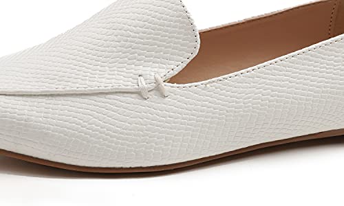 Image of FEVERSOLE Women's Loafer Flat Pointed Fashion Slip On Comfort Driving Office Shoes