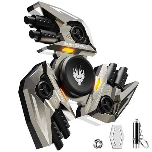 Image of Upgrade Fidget Spinners, Fidget Toys Adults, Stress Anxiety ADHD Relief Figets Toy for Teens, Metal Heavy Finger Hand Spinner Toy with Precision Bearing and Double Side Design,Luminous Night Effects